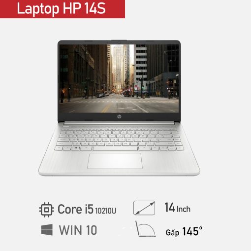 Laptop HP 14S CR2005TU Core i5 10210U/ Ram 8GB/ SSD 256GB/ 14 inch FHD