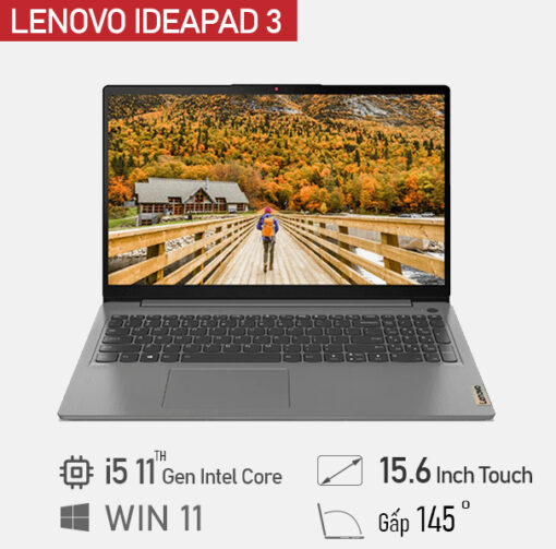 [Mới 100%] Laptop Lenovo Ideapad 3 15ITL6 i5 1135G7/12GB/256GB/15.6″FHD Cảm ứng /Win11