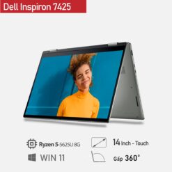 [Mới 100%] Dell Inspiron 7425 2-in-1 model 2022 (Ryzen 5-5625U 8G/512G/AMD Radeon Graphics, 14'' FHD Touch 1920x1200) - Pebble Green