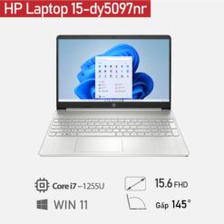 [Mới 100%] HP Laptop 15-dy5097nr Intel Core i7 1255U, 16GB RAM, 256GB SSD, FHD, 15.6 inch FHD ,Win 11 bản quyền