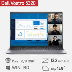 Laptop Dell Vostro 5320  (Core i5/i7 | 16 GB | 512 GB | Intel Iris Xe | 13.3 inch QHD | Windows 11 | | Xám)