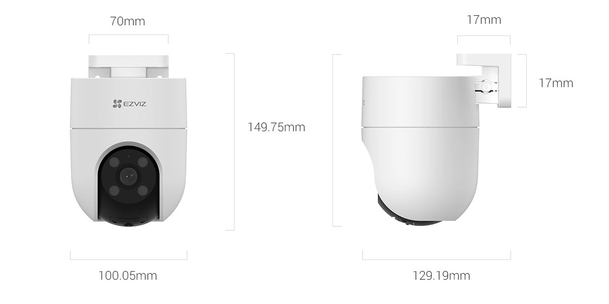 Thế Giới Số 365 | Camera IP Wifi Không Dây Ezviz H8C 3MP Color