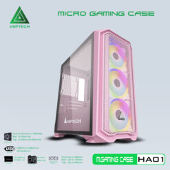 CASE VSPTECH GAMING HA01 - Hồng