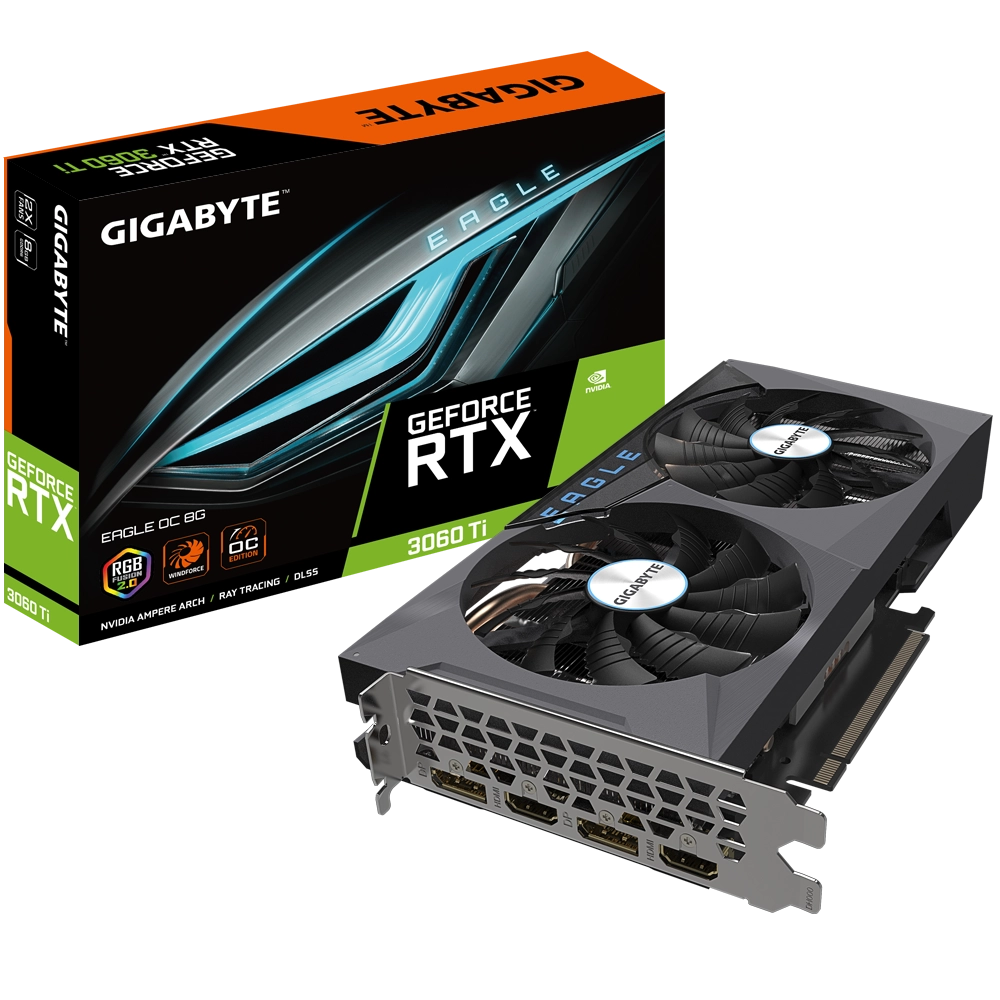 Thế Giới Số 365 | VGA GIGABYTE GeForce RTX 3060 Ti EAGLE OC 8G (rev. 2.0) (GV-N306TEAGLE OC-8GD)