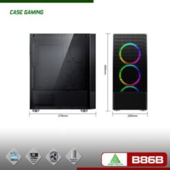 Case VSPTECH Gaming B86 Black (đen)