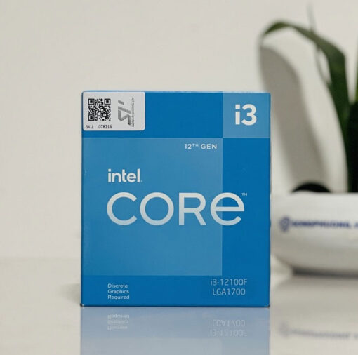 CPU Intel Core i3-12100F (Up To 4.30GHz, 4 Nhân 8 Luồng,12MB Cache, Socket 1700, Alder Lake)