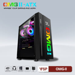 Case VSP LED Gaming OMG-II ATX - Đen