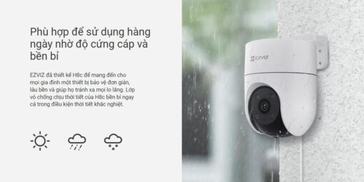 Camera Ezviz H8C - PTZ , đàm thoại, cảnh bảo đèn chớp, còi hú - Hình ảnh 3