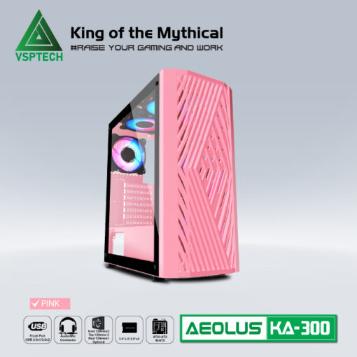 Case Gaming VSPTECH KA300 - Hồng