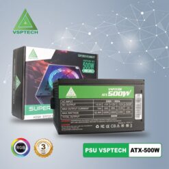 Nguồn VSP ATX-500W Công Suất Thực LED RGB