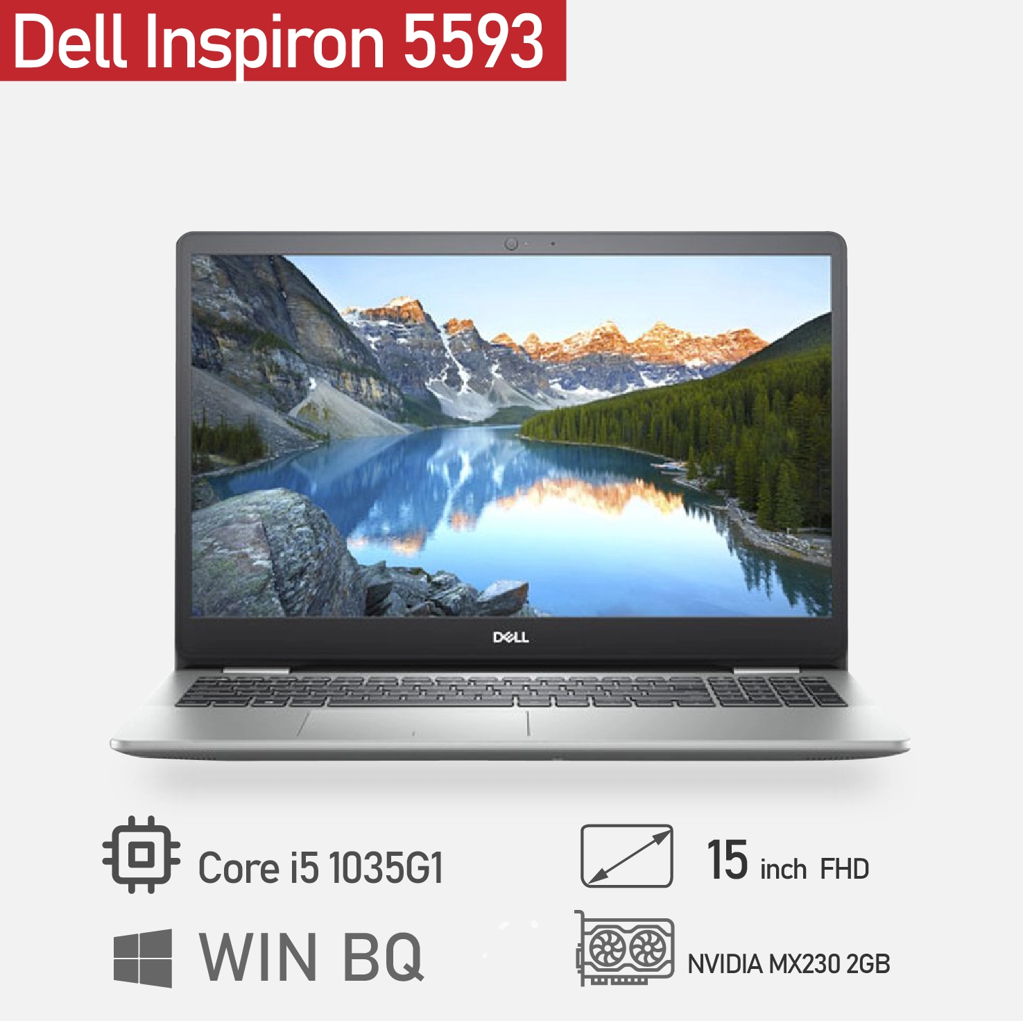Thế Giới Số 365 | Laptop cũ Dell Inspiron 5593 i5 1035G1/ Ram 8GB/ SSD 256GB/ VGA 2GB MX230/ MH 15.6in FHD