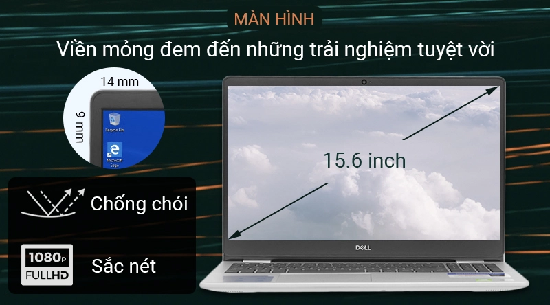 Thế Giới Số 365 | Laptop cũ Dell Inspiron 5593 i5 1035G1/ Ram 8GB/ SSD 256GB/ VGA 2GB MX230/ MH 15.6in FHD