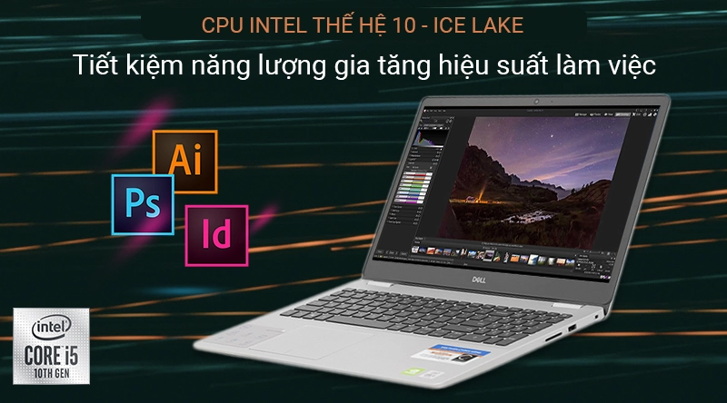 Thế Giới Số 365 | Laptop cũ Dell Inspiron 5593 i5 1035G1/ Ram 8GB/ SSD 256GB/ VGA 2GB MX230/ MH 15.6in FHD