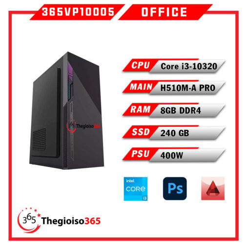 PC 365VP10005 Intel Core i3-10320/8GB/250GB SSD/Windows 10 Pro 64-bit/