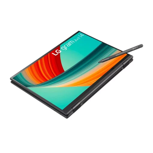 LG Gram 2023 2in1 14T90R-G.AH55A5 (Core i5-1340P | 16GB | 512GB | Intel Iris Xe | 14-inch WUXGA | Cảm ứng | Win 11 | Đen) - Hình ảnh 2
