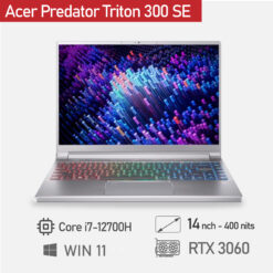 Acer Predator Triton 300 SE PT314-52s-747P - (Core i7-12700H, 16GB, 512G, RTX 3060 6G, 14 FHD+ 165GHZ)