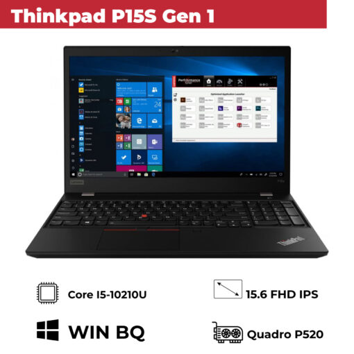 Lenovo Thinkpad P15S Gen 1 (Core I5-10210U/ RAM 8GB/ SSD 256GB/Quadro P520/15.6 FHD IPS/màu đen)