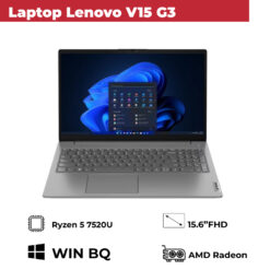 Laptop Lenovo V15 G4 AMN 82YU00V9VN (Ryzen 5 7520U/ 16GB/ 512GB SSD/ AMD Radeon Graphics/ 15.6inch Full HD/ Windows 11 Home/ Grey/ ABS/ 2 Year)