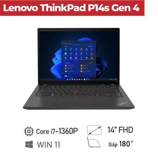 [ Newoutlet] Lenovo Thinkpad P14s Gen 4 ( Core i7-1360P, Ram 16GB, SSD 512GB,  RTX A500 4GB ,14''FHD)
