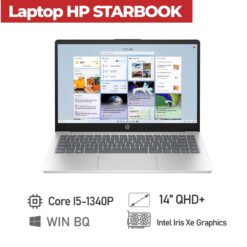 [Mới 100%] Laptop HP STAR BOOK 14 (PAVILION) ( Core I5-1340P, Ram 16GB, SSD 1TB, 14inch QHD+ 2.5K)