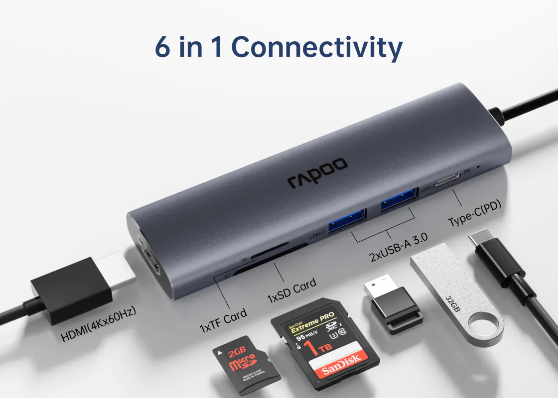 Bộ chuyển đổi Rapoo XD61 - Ảnh 7
