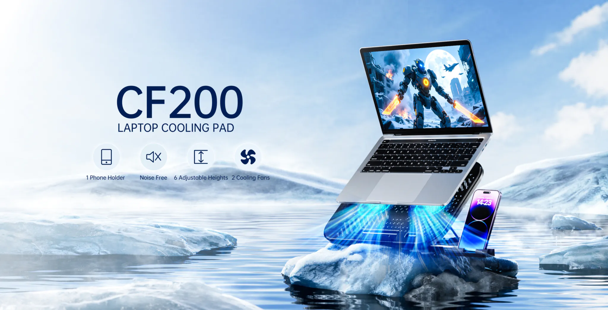 Đế tản nhiệt Laptop Rapoo CF200 - Ảnh 7