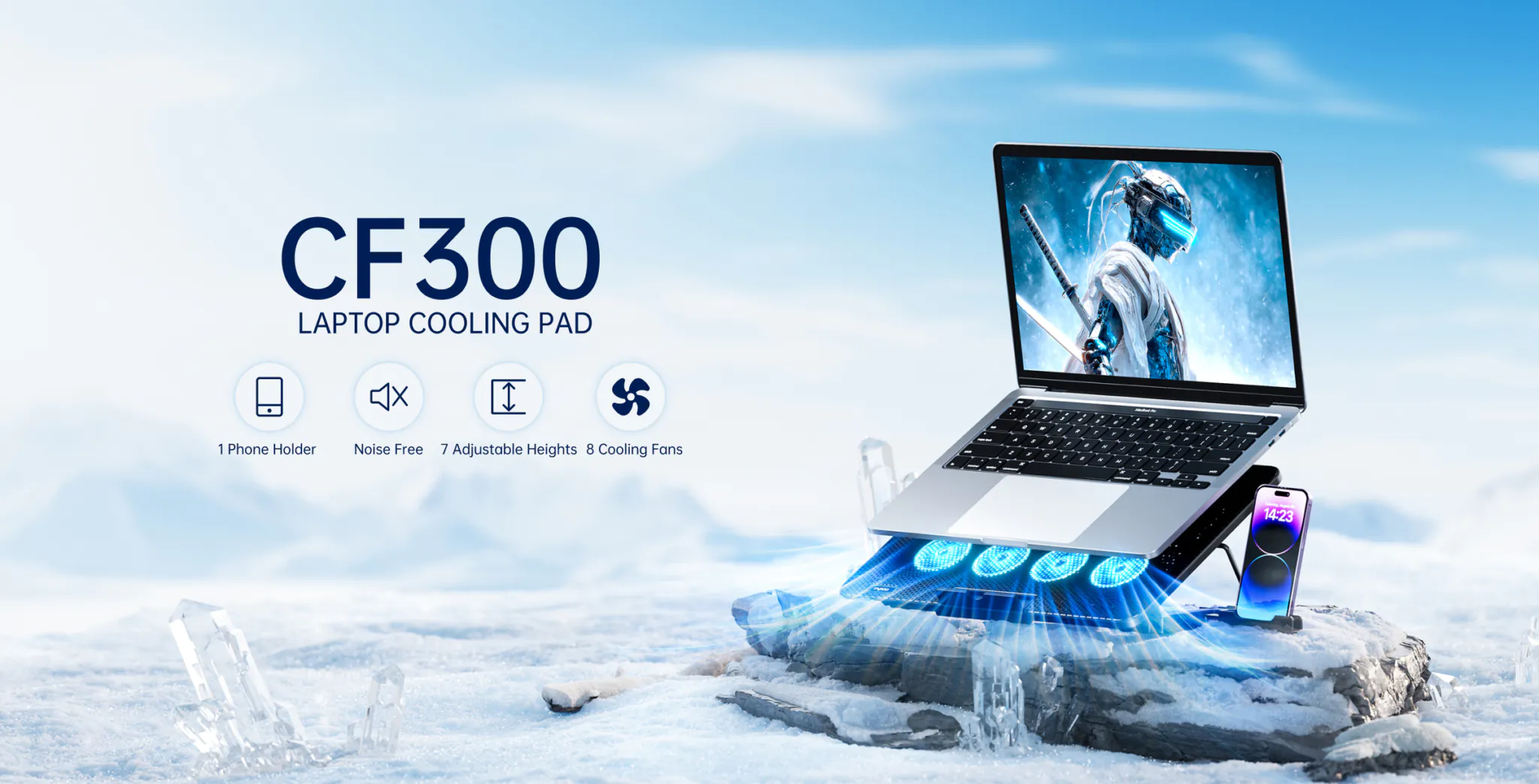 Đế tản nhiệt Laptop Rapoo CF300 - Ảnh 6