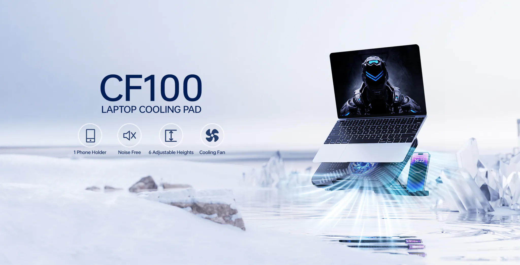 Đế tản nhiệt Laptop Rapoo CF100 - Ảnh 7