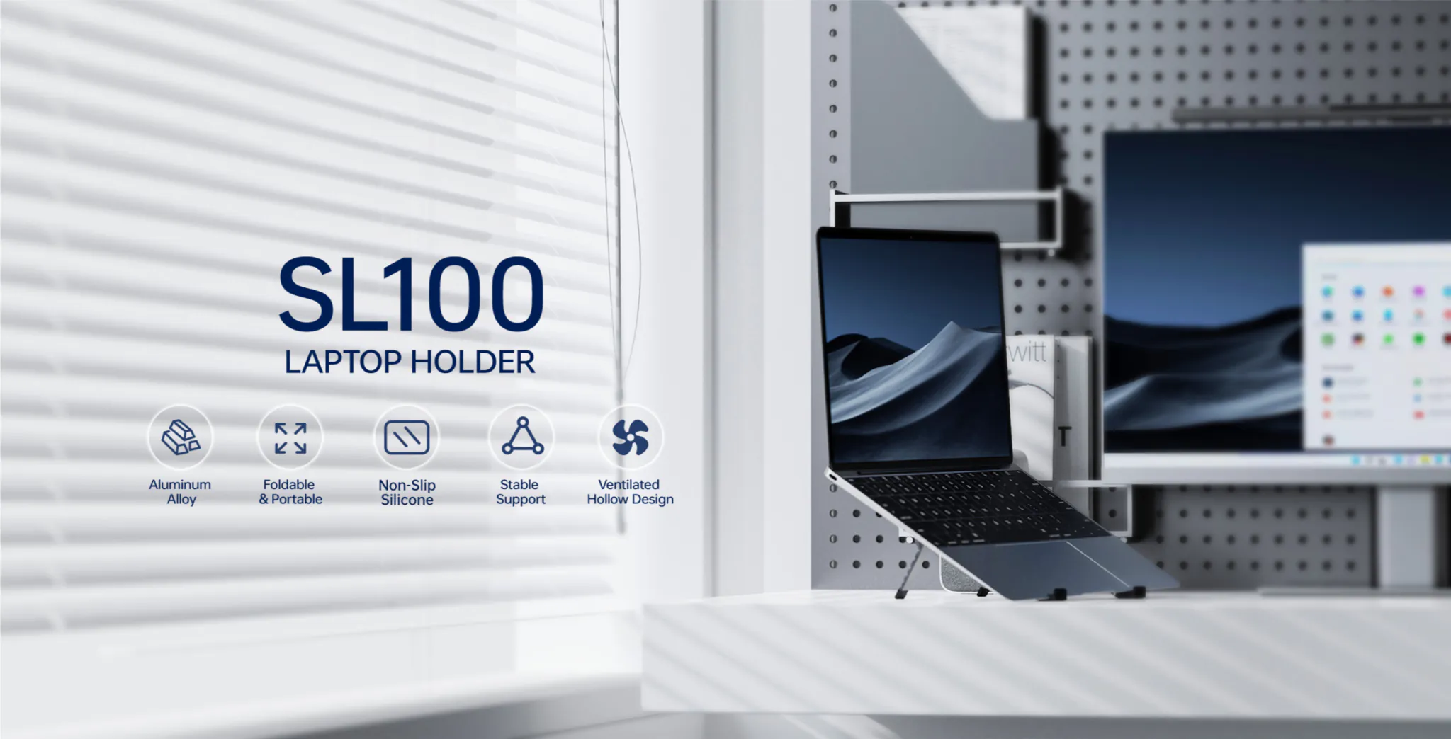 Giá đỡ Laptop Rapoo SL100 - Ảnh 5